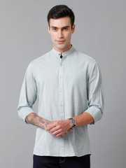 kaval カヴァル／Stand Collar Simple Shirt Buy CAVALLO by Linen Club Contemporary Slim Fit Band Collar Cotton