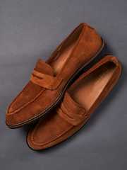 Buy Big Fox Men Lightweight Suede Penny Loafers - Casual Shoes for