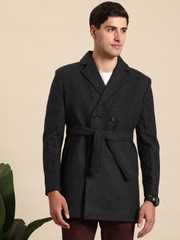 Buy Mast & Harbour Hip Length Overcoat with Tie-Up Belt - Coats