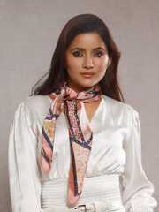 Buy CrossKulture Floral Printed Satin Scarf - Scarves for Women