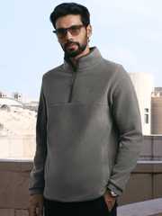 Buy XYXX Men Regular Fit Solid Grey IntelliLuxe Jet-Setter Half