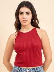 Buy Strong And Brave Tank Crop Top - Tops for Women 31768100 | Myntra