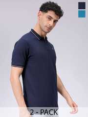 Buy The Indian Garage Co Men Solid Polo Collar Short Sleeves T