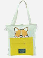 Buy HSR Women White 3 in 1 Canvas Tote Bag with Adjustable Strap