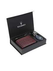 Buy WildHorn Men Green & Blue RFID Protected Genuine Leather