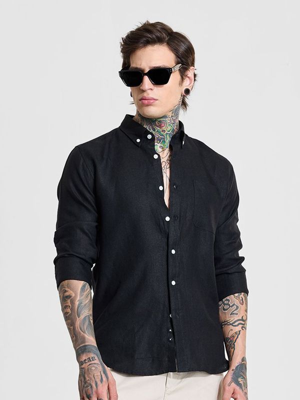 Snitch Linen Slim Fit Shirt